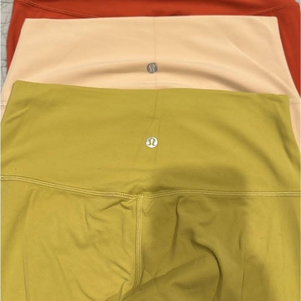 lululemon athletica Leggings - Orange, Peach, and Yellow